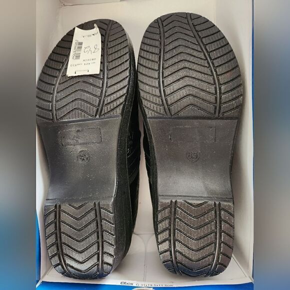 NWT IN BOX Easy Street Nursing Shoes Black Tooled Clogs Size 8.5 - Picture 3 of 8